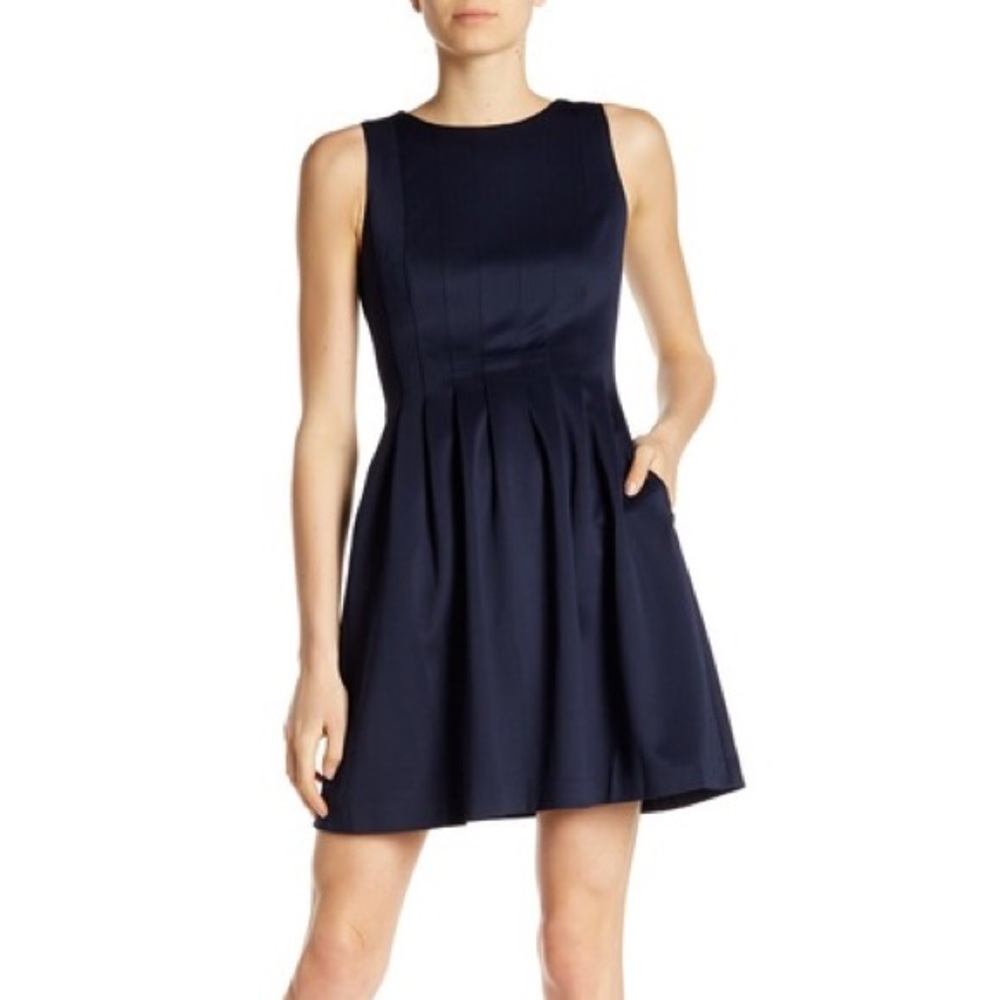 Vince Camuto Navy A-Line Dress - 0. New with tags.